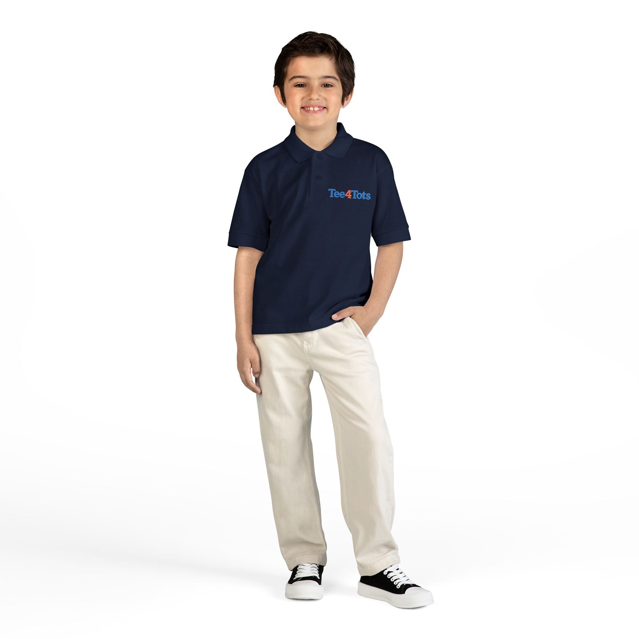 Tee4Tots Logo - Youth Polo Shirt with Tee4Tots Logo