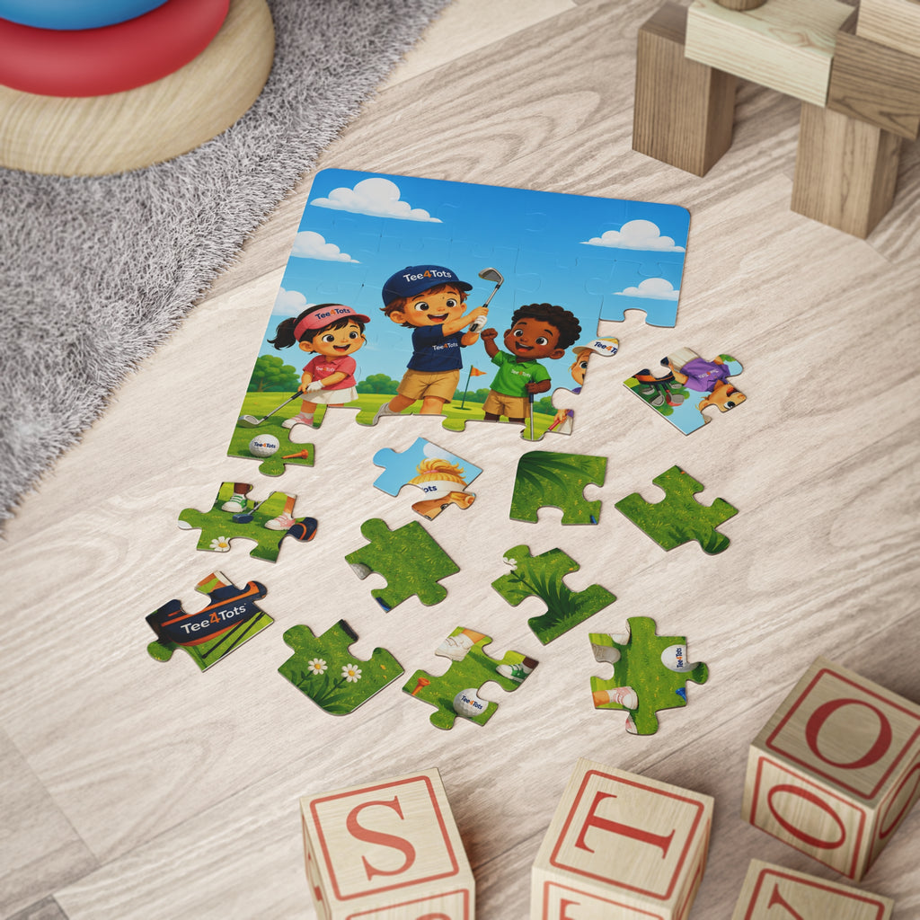 Tee4Tots Kids Golf Puzzle – 30-Piece Children’s Jigsaw (Cute Junior Golfers)
