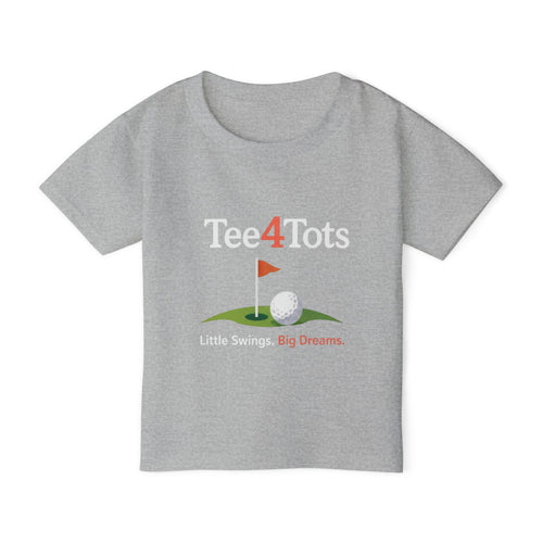 Tee4Tots Golf Design (“Little Swings · Big Dreams”) Toddler T-Shirt