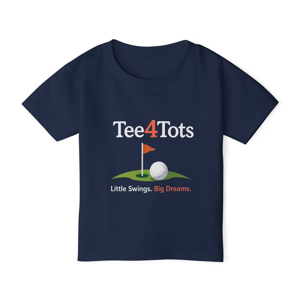 Tee4Tots Golf Design (“Little Swings · Big Dreams”) Toddler T-Shirt